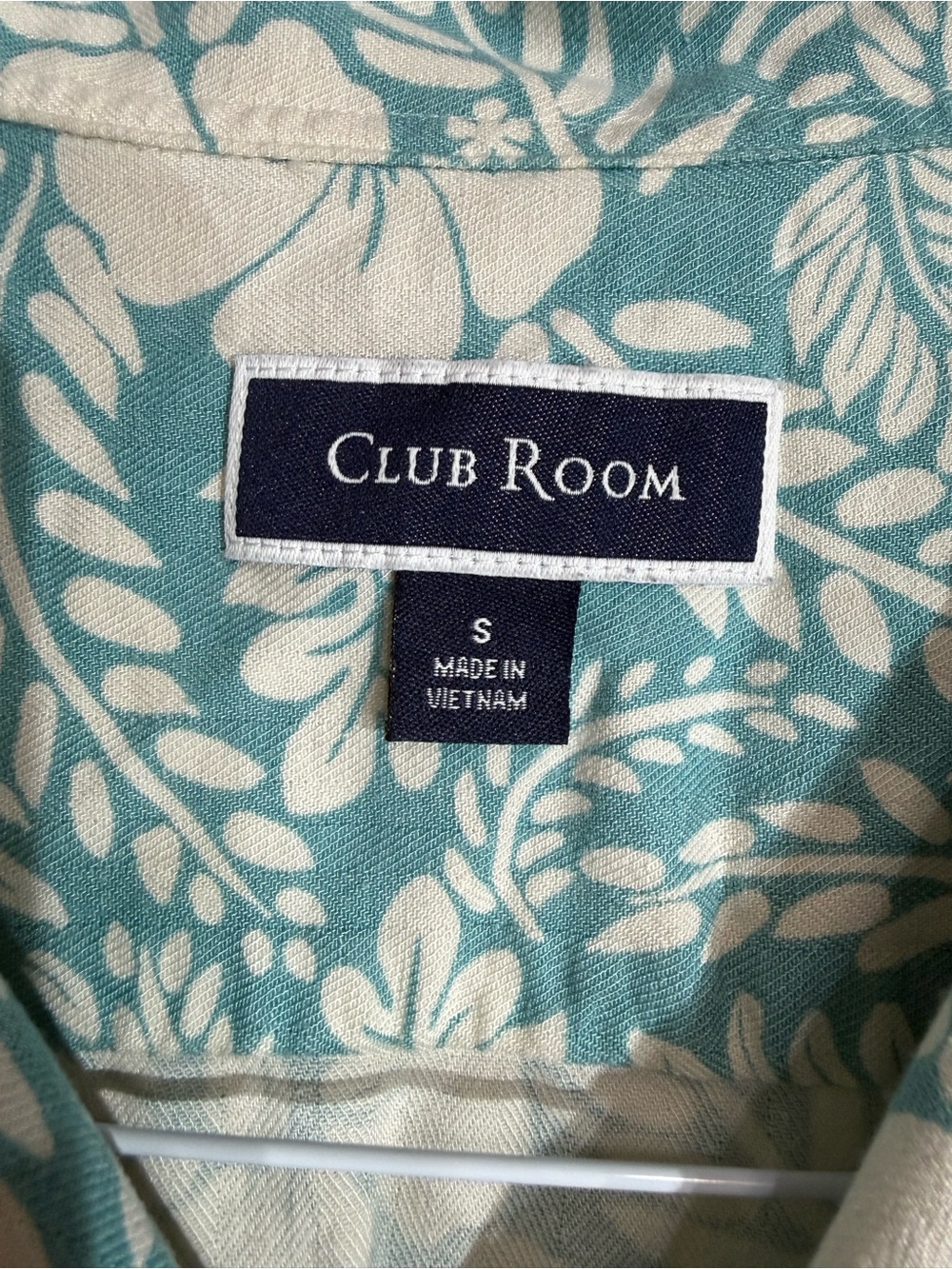 Club Room Men’s Tropical Pattern Silk Blend Short Sleeve Shirt Small - Picture 4 of 7